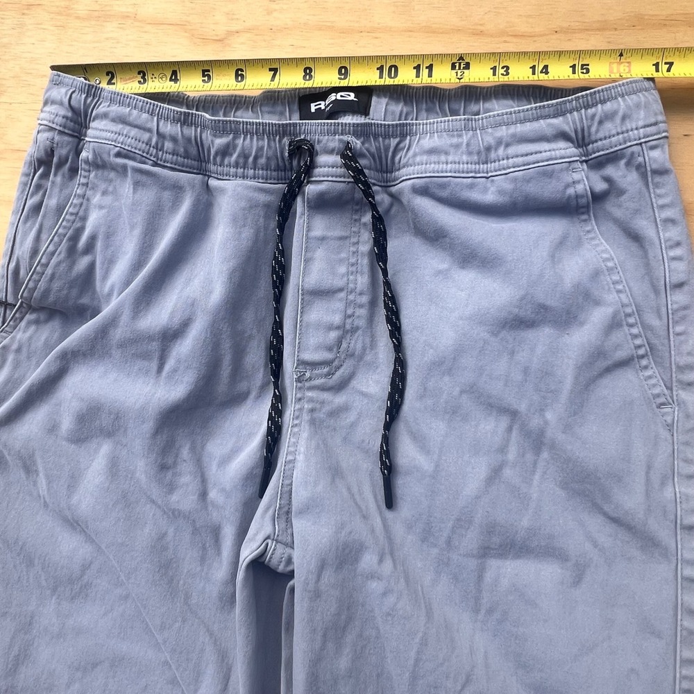 RSQ Mens Jogger Pants XL Light Blue Twill Elastic Waist Drawstring RN 108168 - Picture 4 of 11